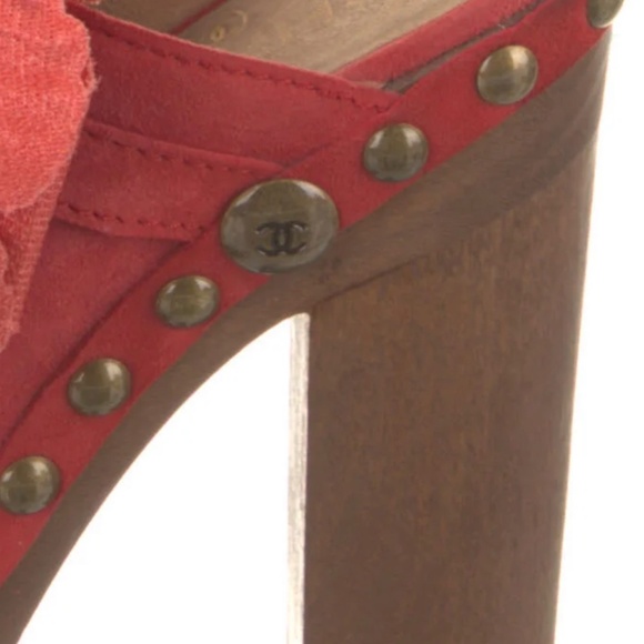 Chanel Interlocking logo suede mules - Picture 5 of 5